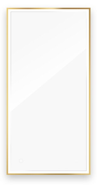 Oltens Nordlis oglindă 60x120 cm dreptunghiular cu iluminare da auriu 64112800