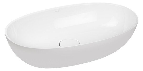 Ksuro 02 lavoar 60x36 cm ovale de blat alb luciu 20003000