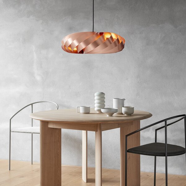 Tom Rossau Lampă suspendată TR5, Ø 60 cm, cupru, aluminiu, reglabil, Cupru, Camera de zi / sufragerie, Aluminiu, Scandinavă