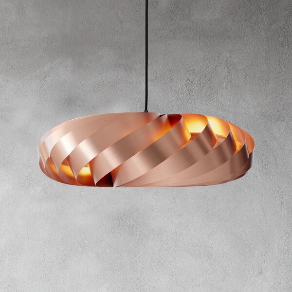 Tom Rossau Lampă suspendată TR5, Ø 60 cm, cupru, aluminiu, reglabil, Cupru, Camera de zi / sufragerie, Aluminiu, Scandinavă
