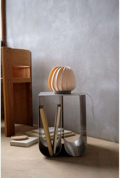 Tom Rossau Lampa de masă ST906 Mini, mesteacăn, 19 cm, lemn, E27, Lemn, Camera de zi / sufragerie, Lemn, Scandinavă