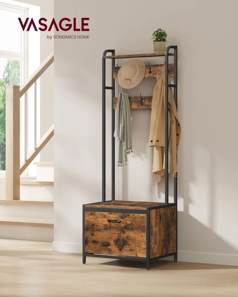 Cuier cu pantofar Vasagle Maro 65x40x170 cm