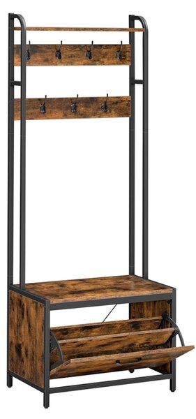Cuier cu pantofar Vasagle Maro 65x40x170 cm