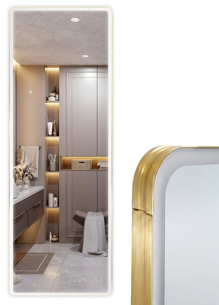 Oglindă LED Classico 60x170cm Brush Gold