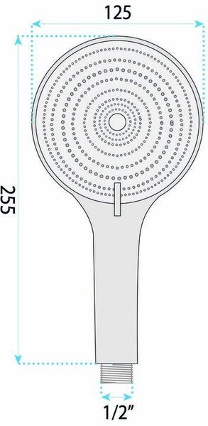 PARA DE DUS REA JS-020 BRUSH COPPER