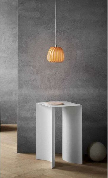 Tom Rossau Lampă suspendată ST906 Mini, mesteacăn, 17 cm, lemn, E27, reglabil, Lemn, Camera de zi / sufragerie, Lemn, Scandinavă