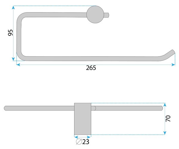 Cuier de baie A62310 OTTO Chrome