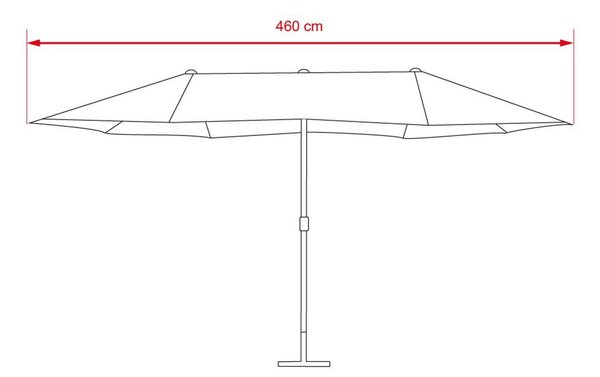 Umbrelă dublă AVENBERG FUGAS - Gri