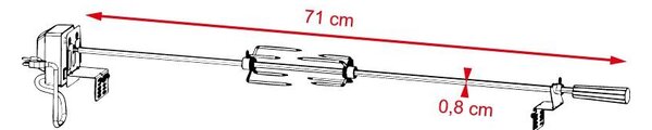 Frigare + rotisor cu motor electric 220V pentru grătar RANGLER