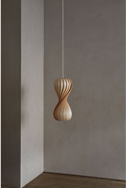 Tom Rossau Lampă suspendată TR7, lemn de mesteacăn, înălțime 55 cm, E27, reglabil, Lemn, Camera de zi / sufragerie, Lemn, Scandinavă