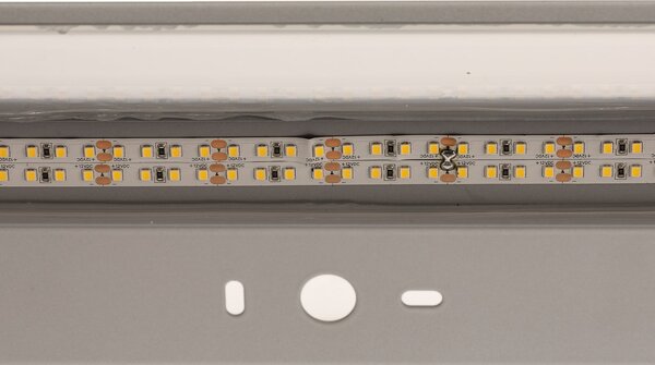 MCJ Aplică Mera LED, lățime 80 cm, aluminiu, 3.000K, Metalic, Hol, Metal, Modern
