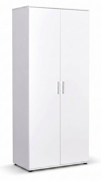 Dulap Haine Adore Trendline cu 2 usi si umeras, Alb - Stejar, 80x187x47 cm