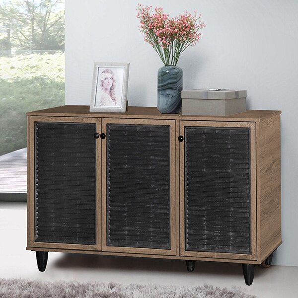 Dulap Pantofi Model Nathalia III, Stejar sonoma / Nuc, 105x35x66 cm