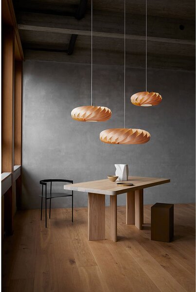 Tom Rossau Lampă suspendată TR5, Ø 40 cm, culoare naturală, lemn de mesteacăn, reglabil, Lemn, Camera de zi / sufragerie, Lemn, Scandinavă