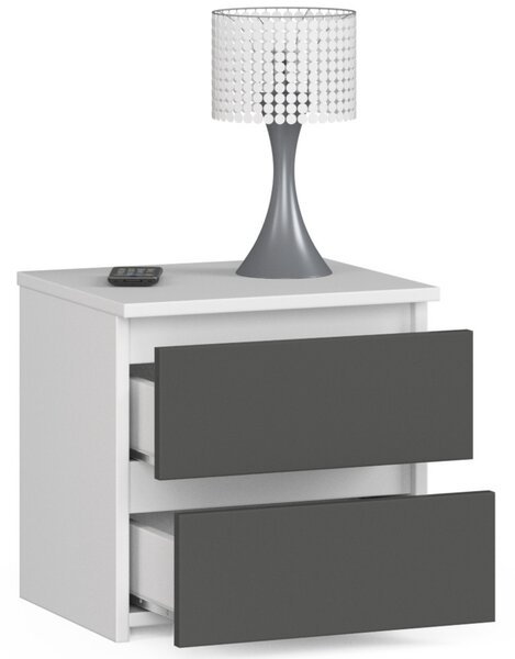 Noptieră Cleania CL2 (alb + gri). Promo -13%. 1070716