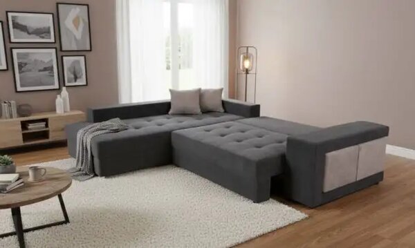 Coltar extensibil cu 2 tabureti inclusi Reina