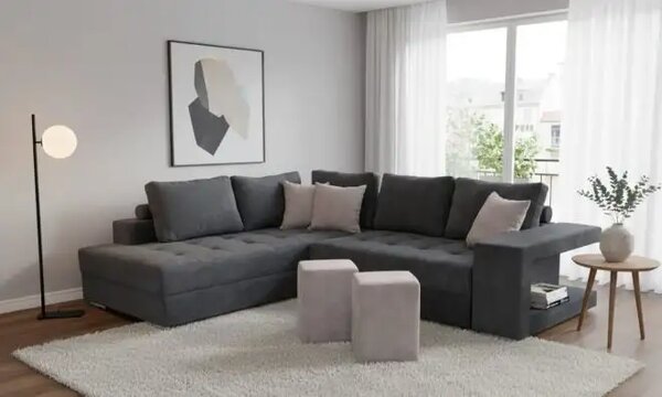 Coltar extensibil cu 2 tabureti inclusi Reina