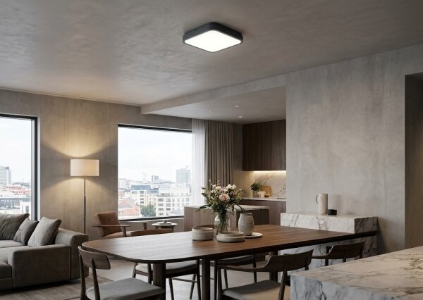 Brilagi ZENNA - plafonieră LED pentru baie, 18W/230V, 28,5x28,5 cm, IP44, ant