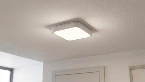 Brilagi-LED ZENNA plafonieră LED pentru baie cu senzor 18W/230V 28,5x28,5 cm IP44 alb