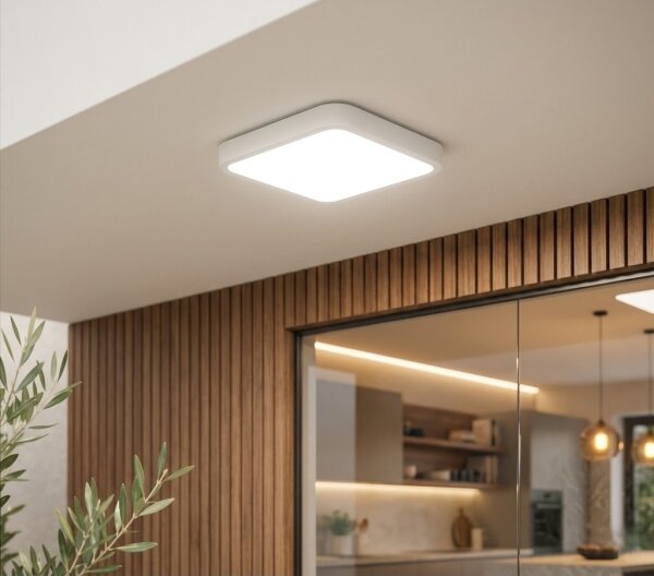Brilagi - Plafonieră LED de baie ZENNA LED/18W/230V 28,5x28,5 cm IP44 albă