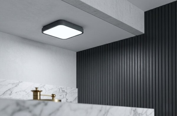 Brilagi - Plafonieră LED pentru baie ZENNA LED/24W/230V 34,5x34,5 cm IP44 finisaj antic