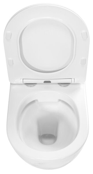 Marmură Rea Carlos Nature, vas WC suspendat fără margine 495x370x355 mm, imitație de piatră, REA-C6606