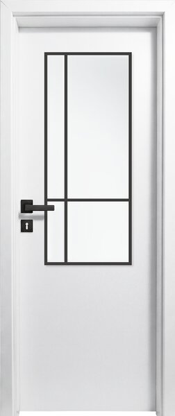 Usa interior Alba HDF cu toc reglabil din MDF PAL - Colectia STENOIR Alb 7.9