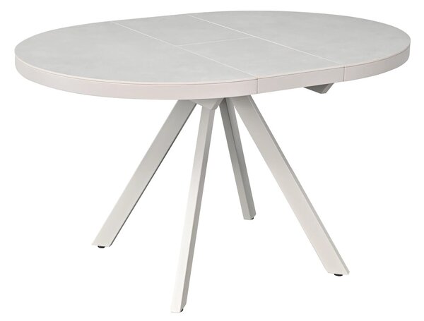 Masa extensibila LIBRA, grej cu efect de piatra travertin, ceramica/me