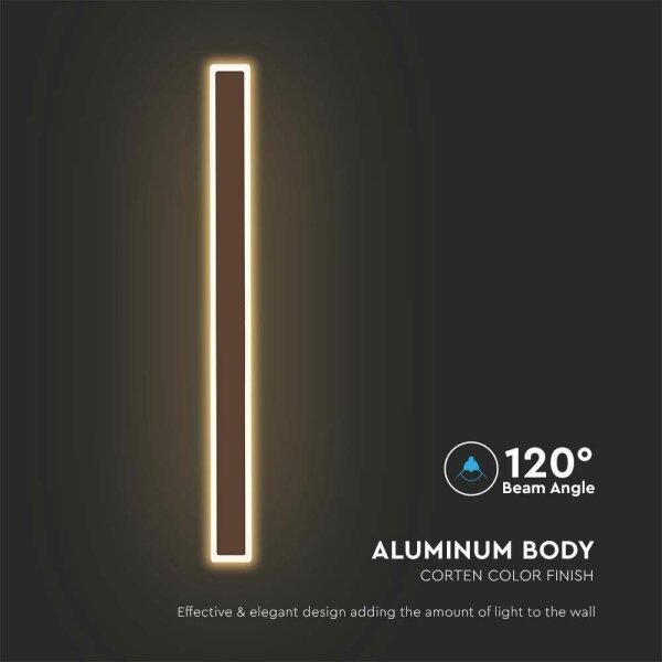 Aplică LED de exterior LED/17W/230V 4000K IP65 maro
