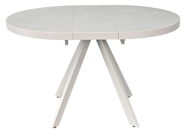 Masa extensibila LIBRA, grej cu efect de piatra travertin, ceramica/me