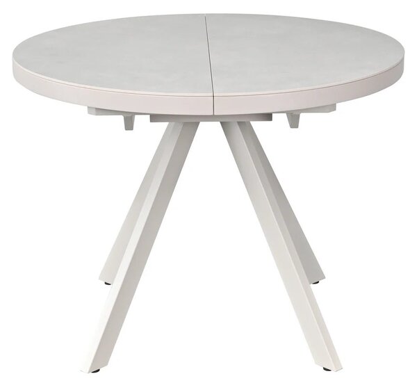 Masa extensibila LIBRA, grej cu efect de piatra travertin, ceramica/me