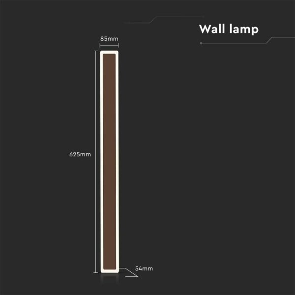 Aplică LED de exterior LED/17W/230V 4000K IP65 maro