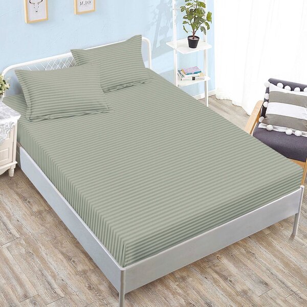 Husă damasc policoton universală, pentru saltea de 160x200cm / 180x200cm, cu două fețe de pernă