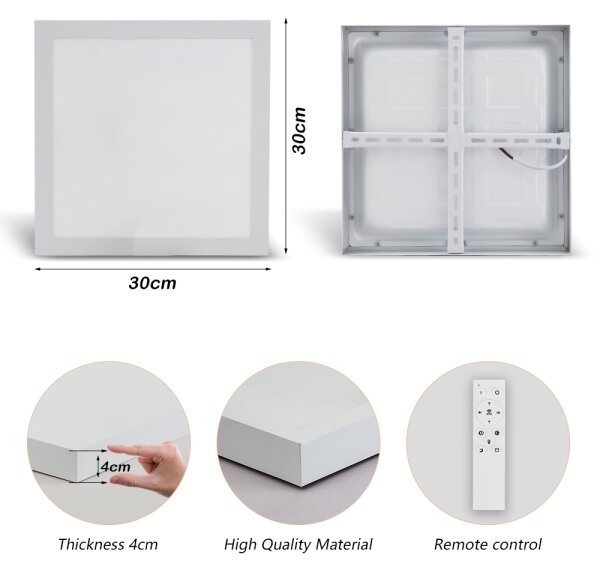Brilagi-LED Lampă de baie dimabilă FRAME SMART LED/24W/230V IP44 alb + telecomandă