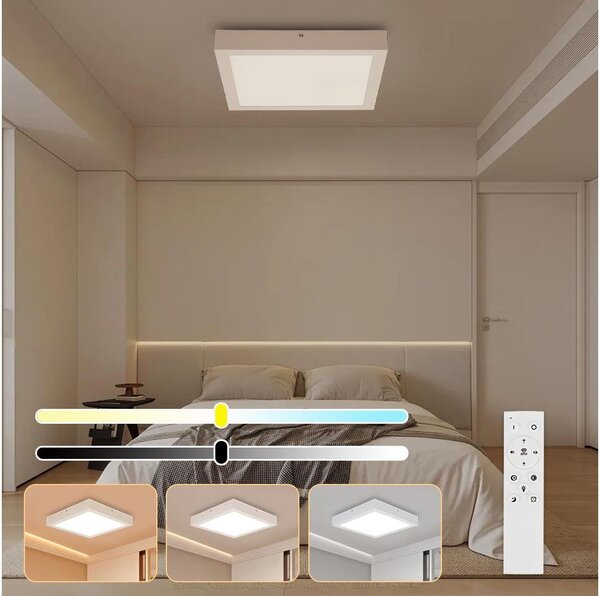 Brilagi-LED Lampă de baie dimabilă FRAME SMART LED/24W/230V IP44 alb + telecomandă