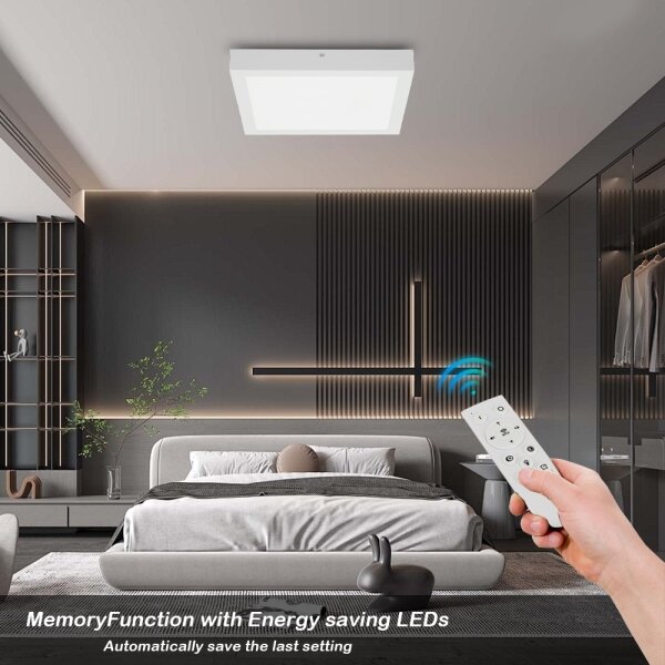 Brilagi-LED Lampă de baie dimabilă FRAME SMART LED/24W/230V IP44 alb + telecomandă