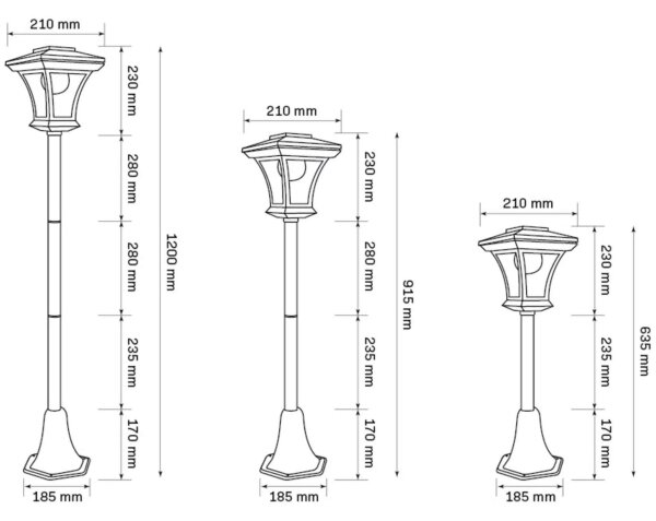 Lampă LED solară TIRANA LED/1,6W/5V IP44