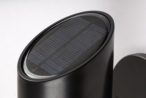 Rabalux 77030 - Lampa solară LED de perete LUTTO LED/1W/3,7V IP44 negru