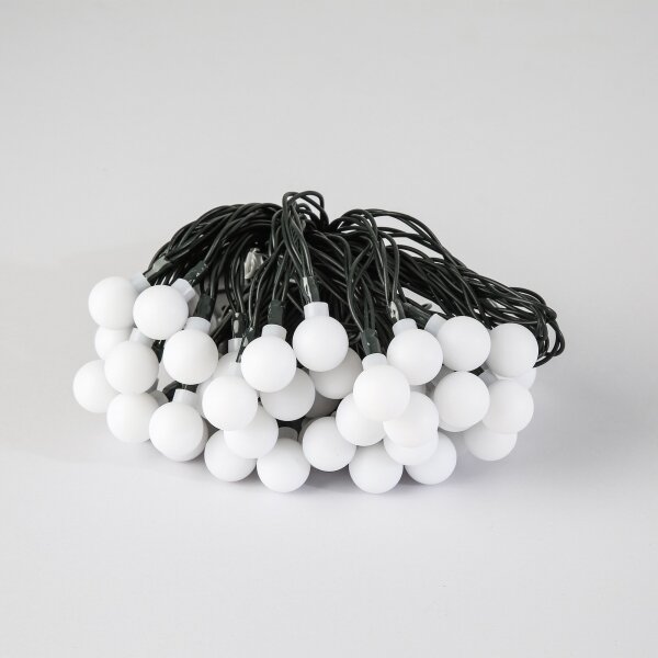 Brilagi - Ghirlandă LED solară decorativă BUBBLE, 50 LED, 8 funcții, 7 m, IP65, alb cald