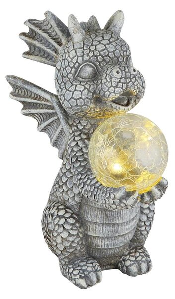 Globo 33888 - Decorațiune solară LED dragon, 0,02W, 3V, IP44