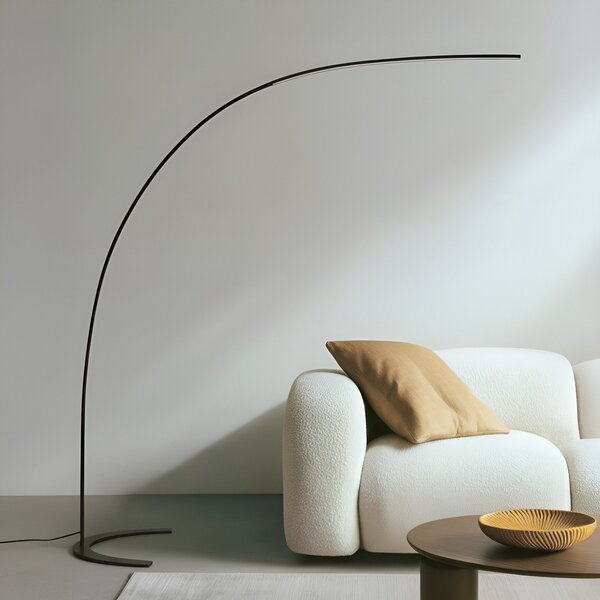 Lampadar Lindby, DANUA, reglabil, Negru, Studiu / Birou, Metal, Modern