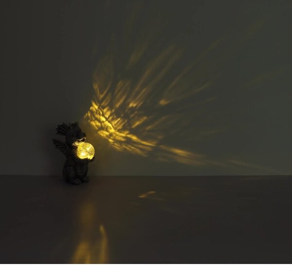 Globo 33888 - Decorațiune solară LED dragon, 0,02W, 3V, IP44