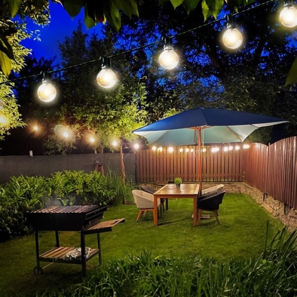 Solight WO794 - Ghirlandă LED decorativă de exterior, 25xE12, 20m, IP44, alb cald