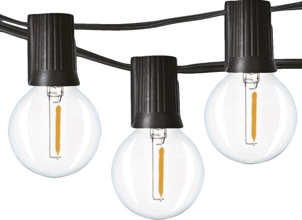 Solight WO794 - Ghirlandă LED decorativă de exterior, 25xE12, 20m, IP44, alb cald