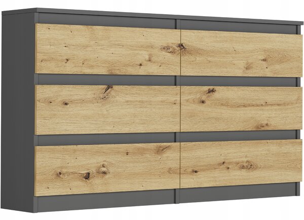 Comodă Rigta (antracit + artizanal). Promo -13%. 1151459