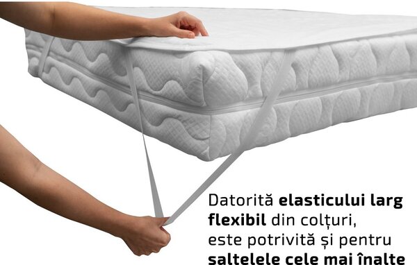 Protectie saltea impermeabila matlasata pentru patut 70 x 140 cm