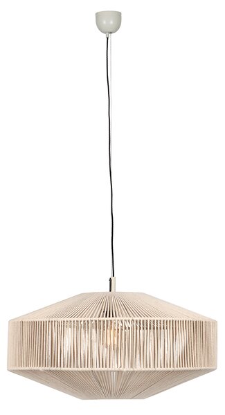 Lampă suspendată Japandi funie maro 61cm - Svea