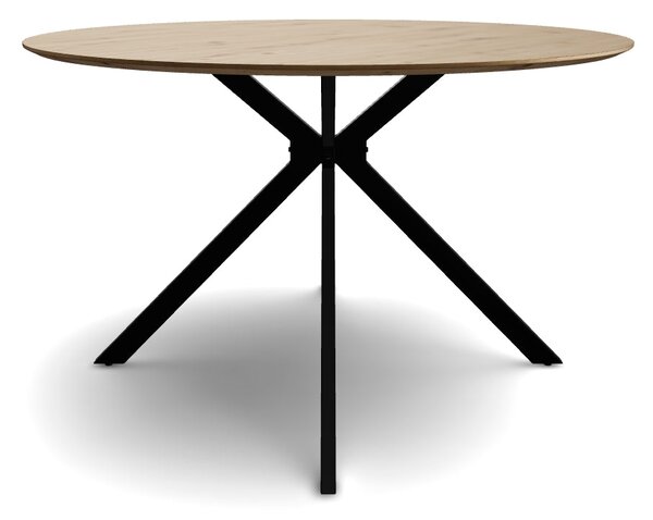 Masa ASTER, stejar/negru, 120x120x75 cm