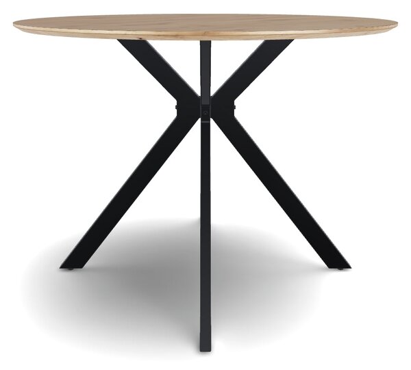 Masa ASTER, stejar/negru, 100x100x76 cm