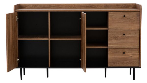 Mobilier living Percival I (negru + brandy castello). 1122808